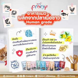 Pramy Functional อาหารเปียกแมว อาหารแมว พรามี่ แมวโต ลูกแมว รส ไก่ ปลา ทูน่า แซลมอน นมแพะ ส่งด่วน ยกโหล 12 ซอง