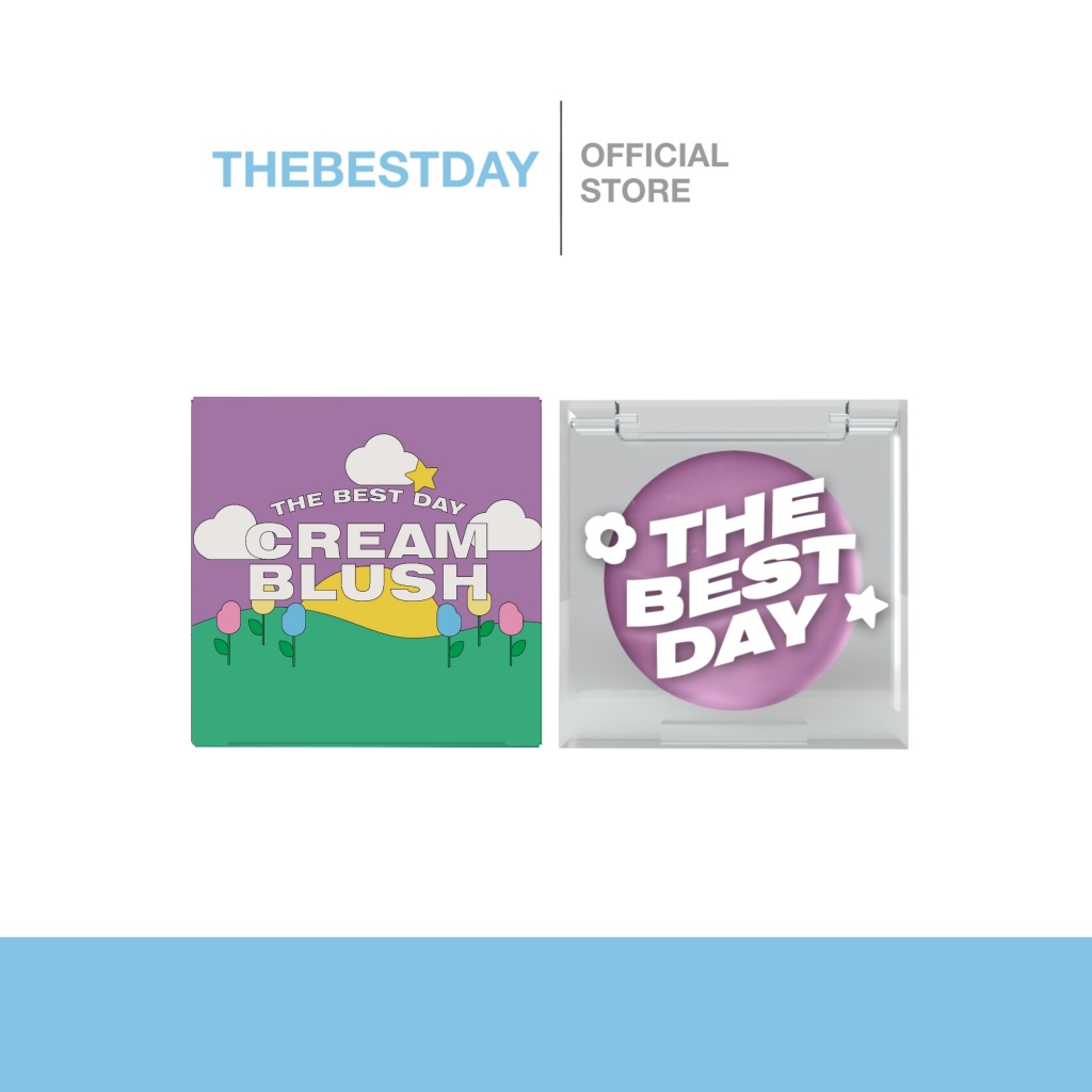 บลัชม่วง Thebestday บลัชเนื้อครีมกึ่งแมทซ์