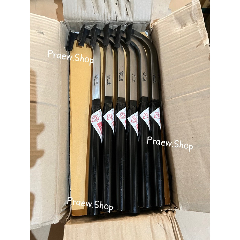 มีดกรีดยางตราเพชรงาม (ใบเลื่อยพิเศษ) (ด้ามสีดำ) ของแท้100%