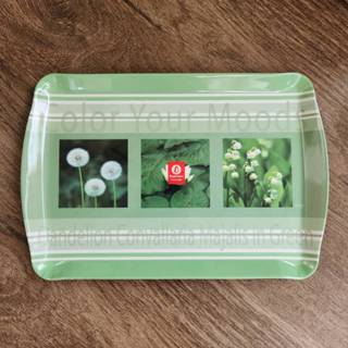 ถาดซุปเปอร์แวร์ 17นิ้ว(1ใบ) ถาดเมลามีนลาย Moods Green