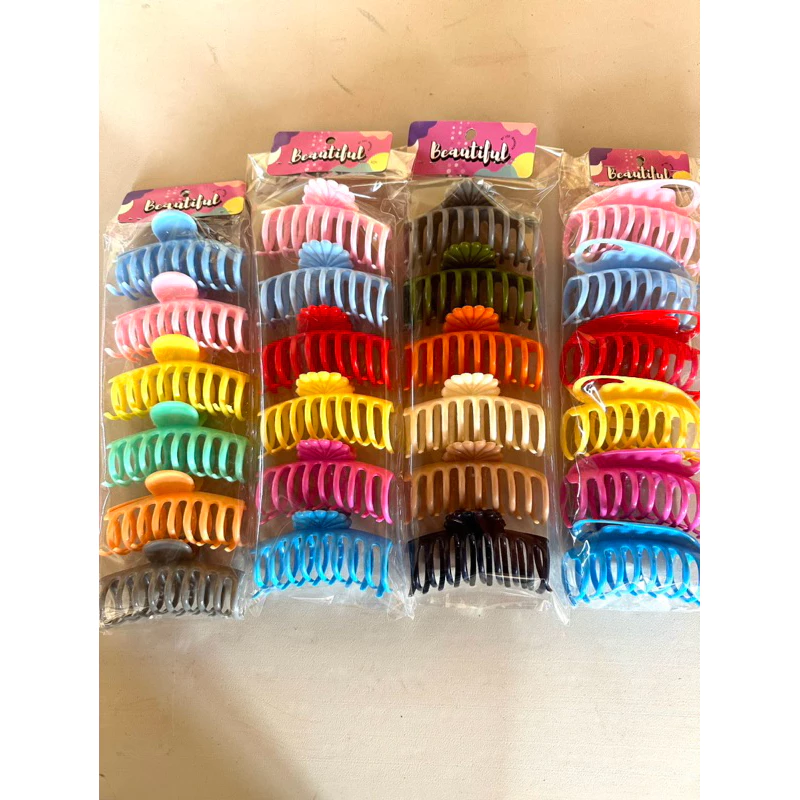 กิ๊บหนีบผม ยกแพ็ค 6 ชิ้น (6 สี)