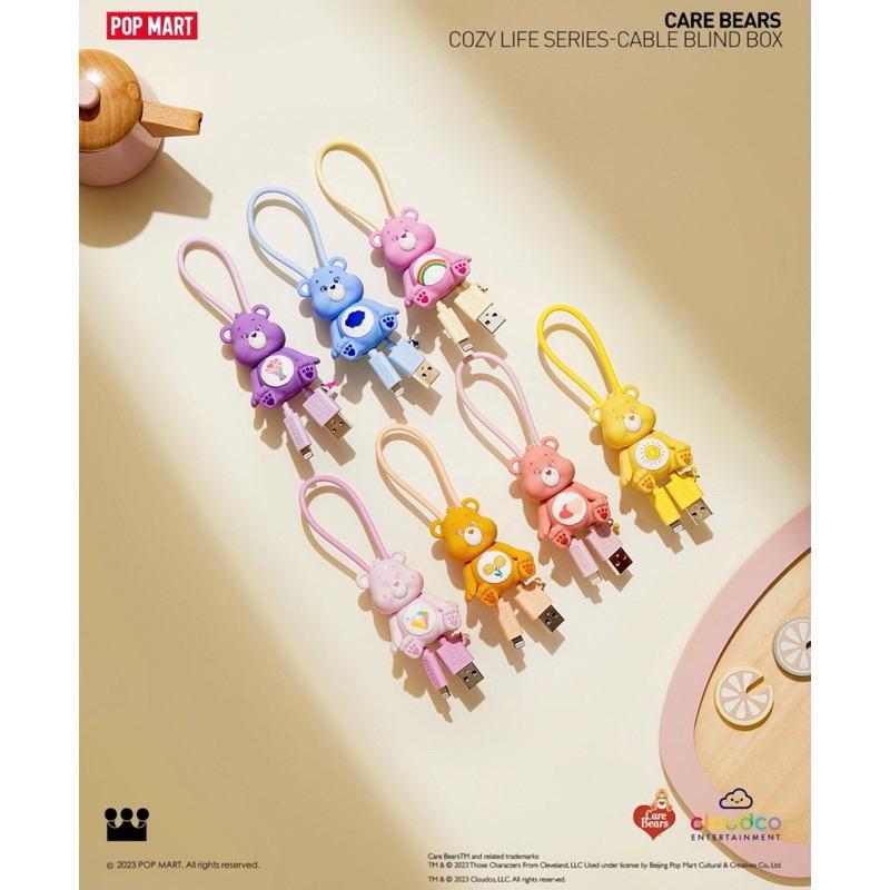 สายชาร์จ Care Bears จาก Popmart แท้100%
