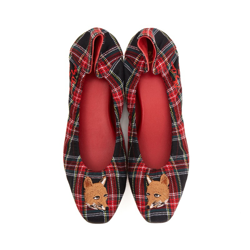 Used link 🆕 ส่งต่อสภาพนางฟ้า Audrey Friend คอลเลคชั่น“ Ploychava x OandB ” IN MR.FOX TARTAN size 36