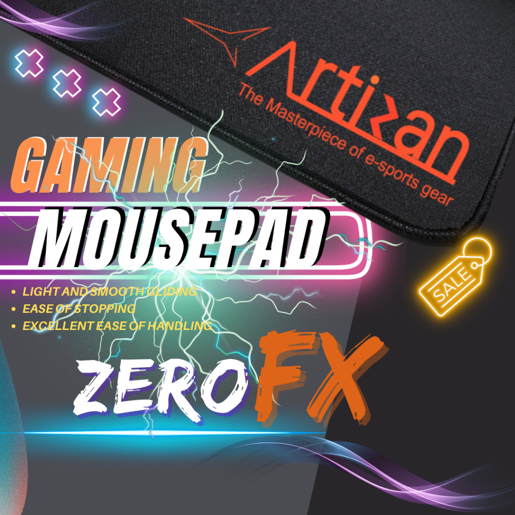 [พร้อมส่ง] ARTISAN Zero FX แผ่นรองเมาส์เกมมิ่ง Gaming Mousepad Size M / L / XL / XXL