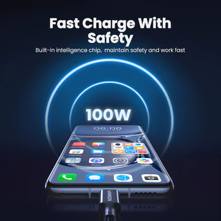UGREEN US279 สายชาร์จไนล่อน USB USB-A to Type-C 100W 6A ชาร์จเร็ว SuperCharge Super Charge
