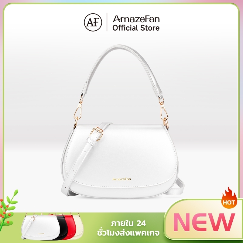 AmazeFan แฟชั่นเอียงช่วงกระเป๋าถือกระเป๋าสะพายกระเป๋าสไตล์เกาหลีสำหรับผู้หญิง