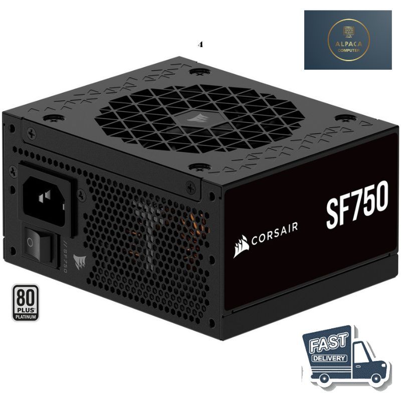 New!!! CORSAIR SF750 (2024) 750 Watt (80+ Platinum ) Fully Modular SFX PSU (CP-9020284-NA)