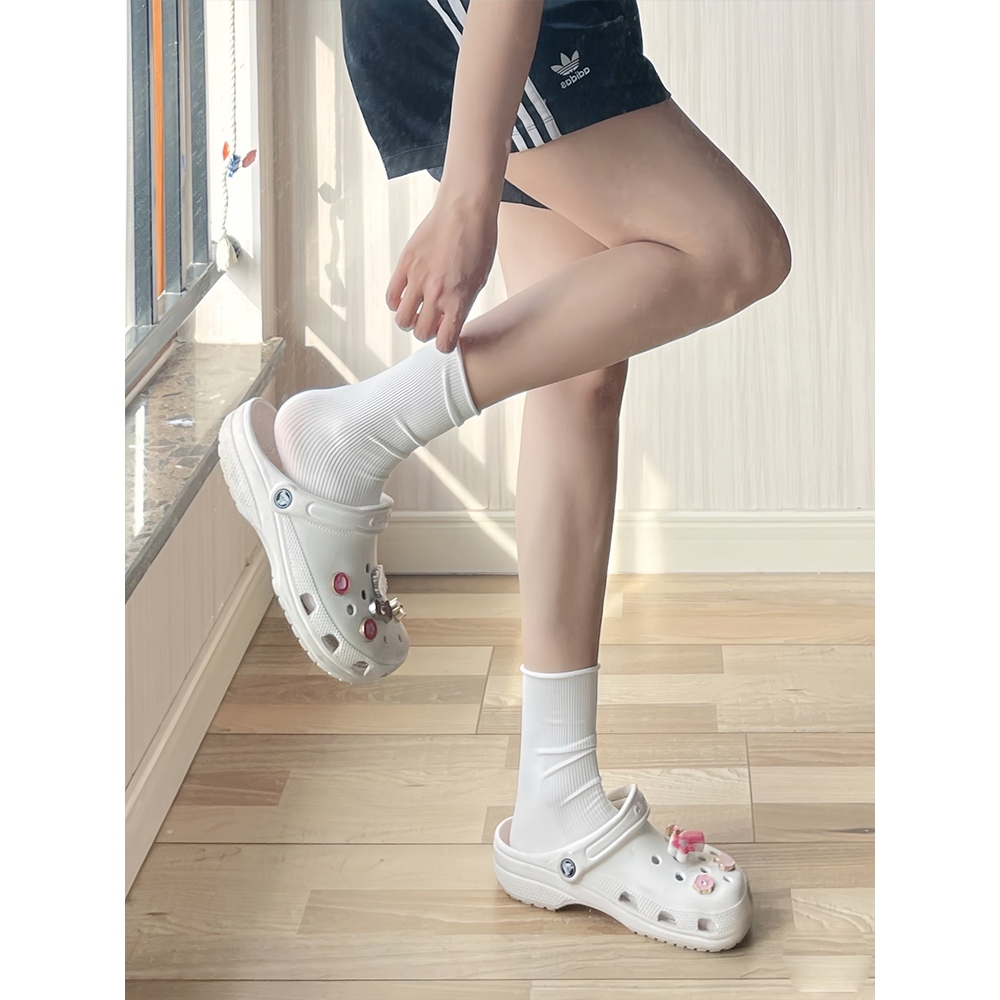 （C.RO แท้ 100%）Cross Classic Clog ผู้หญิงกลางแจ้งรองเท้าแตะคลาสสิก