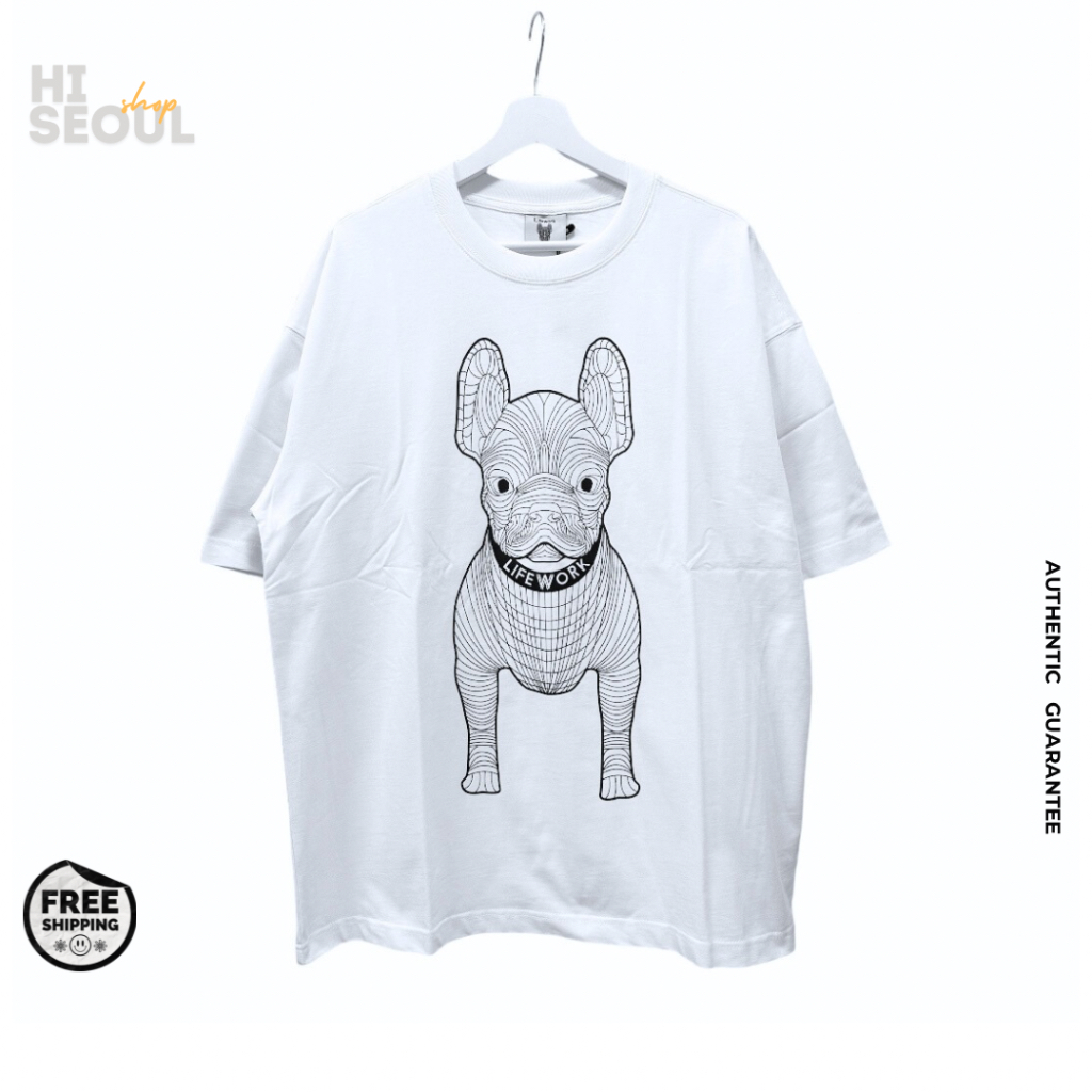 (พร้อมส่ง)เสื้อยืด LIFEWORK ของแท้ % Big Ladog สี White