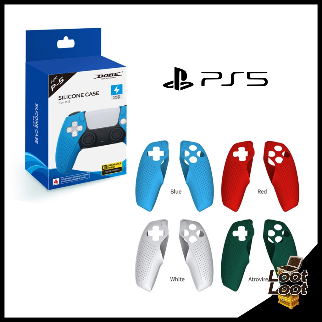 DOBE PS5 ซิลิโคนด้ามจับ ชาร์จกับแท่นชาร์จได้ทุกรุ่น ฟรีซิลิโคนอนาล็อก