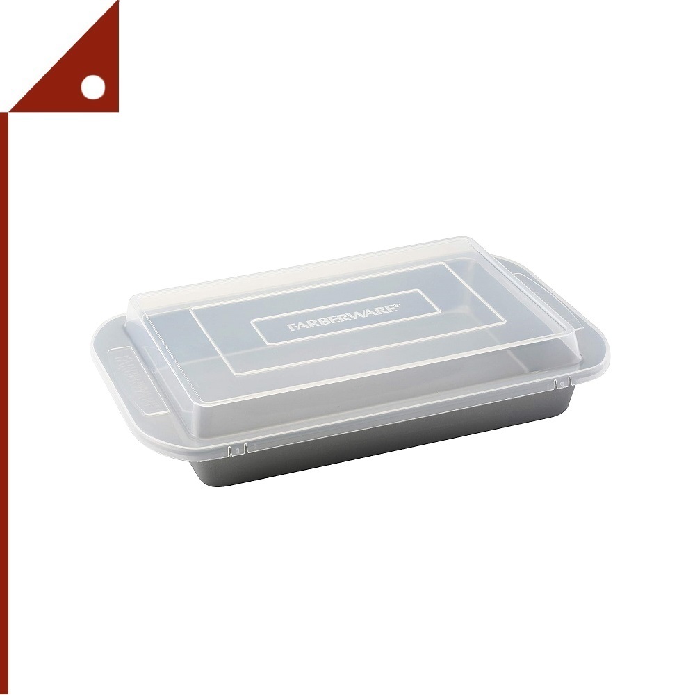 Farberware : FBW52181* ถาดอบขนม ถาดอบเบเกอรี่ Nonstick Bakeware Baking Pan Gray, 9 x13 Inch.