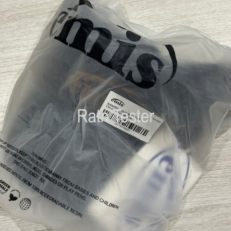 รุ่นใหม่ หมวกผ้ายีนส์ Emis Washed Denim สี Gray/Black ของแท้ 100% พร้อมส่ง