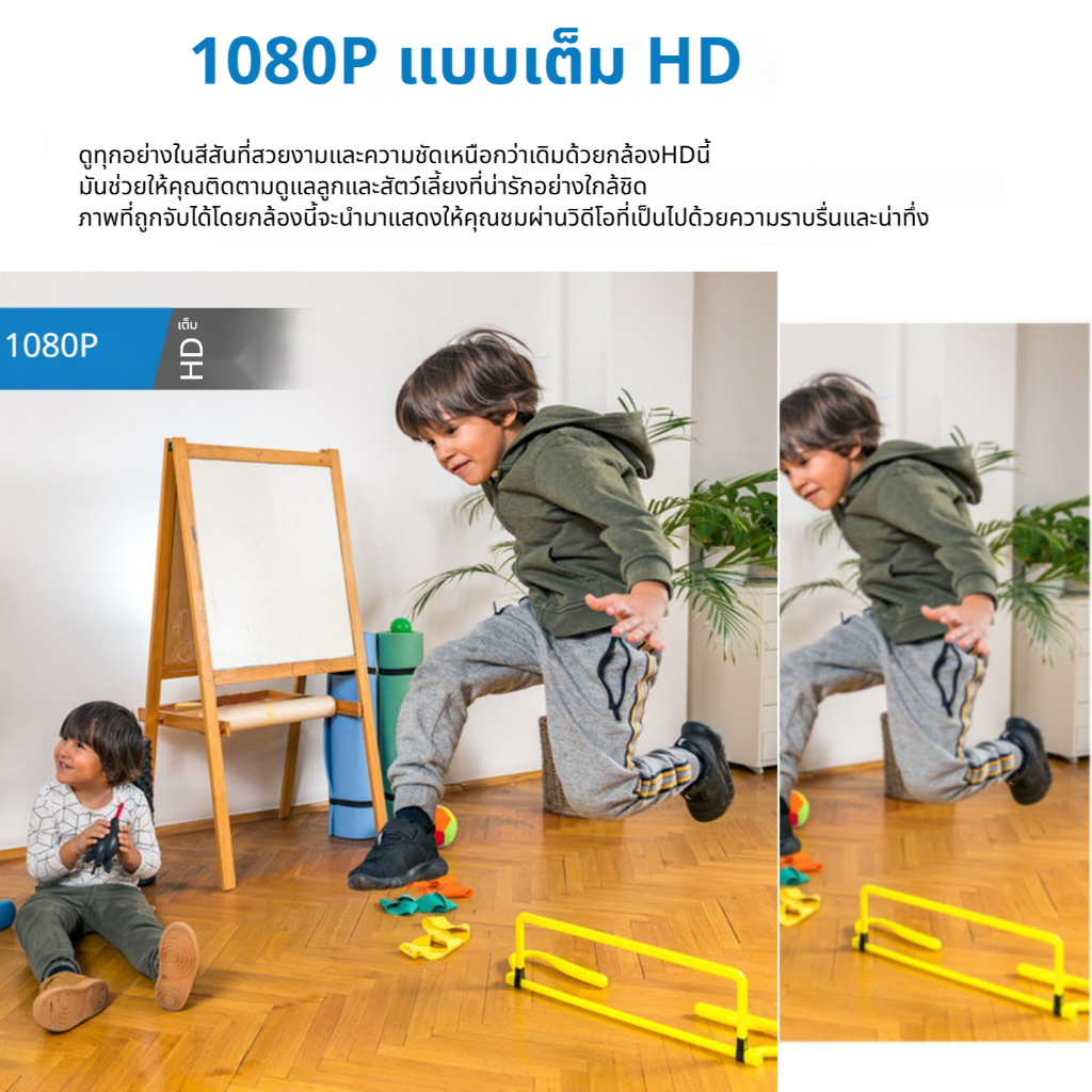 กล้องวิดีโอไร้สาย Mini HD 1080P พร้อมระบบตรวจจับการเคลื่อนไหวและความปลอดภัยด้วย WIFI การตรวจจับการมองเห็นตอนกลางคืน