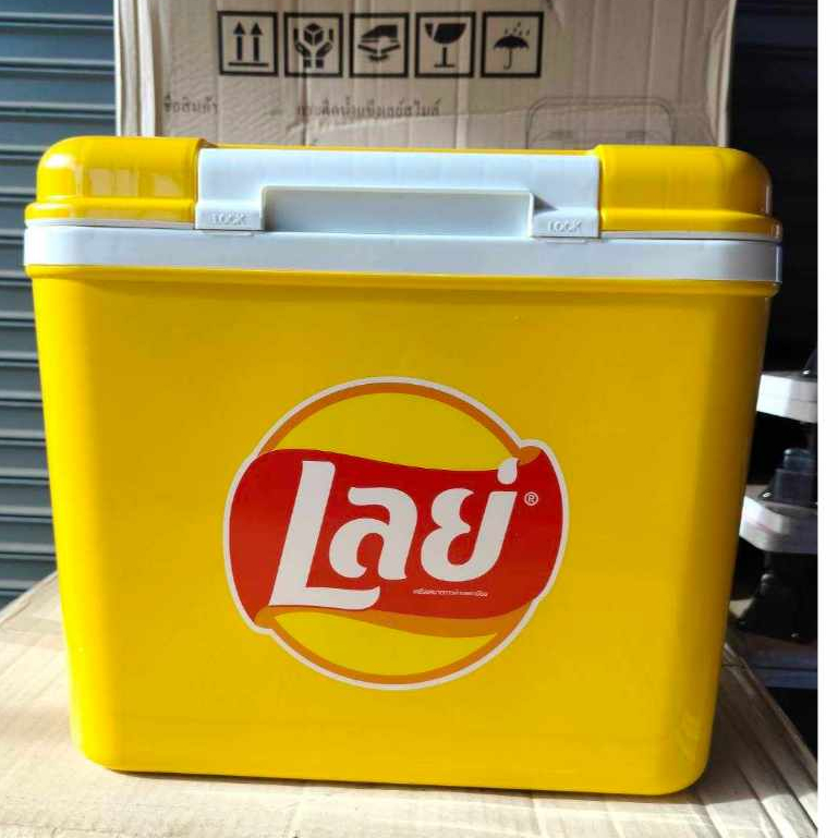 สินค้าพร้อมจัดส่ง กระติกน้ำแข็งเลย์ cooler ขนาด 18 ลิตร ใบใหญ่ ขนาด 28.5 ×42 ×33.5cm