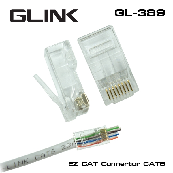 Glink RJ-45 Cat5e/Cat6/Cat6e GL380/GL382/GL389/GL390 หัวต่อสายแลน หัวRJ-45