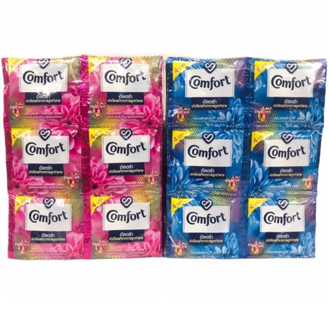 1 ซอง comfort น้ำยาปรับผ้านุ่ม คอมฟอร์ท หอมนาน สะอาดจริง