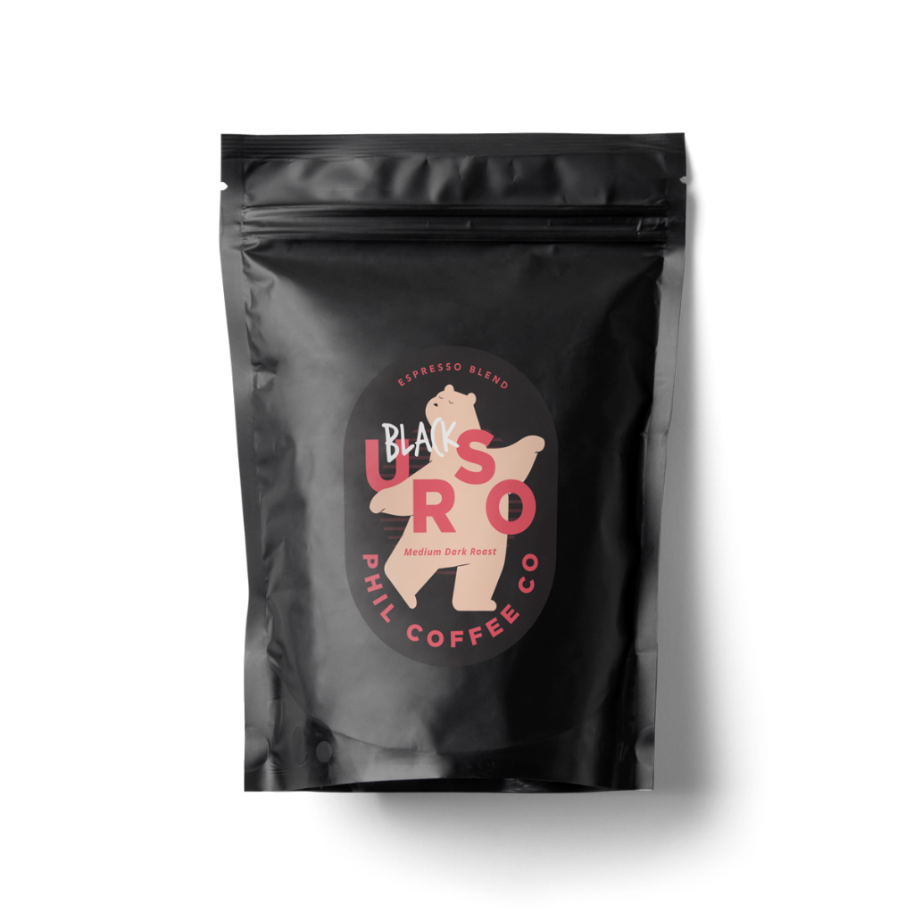 Black Urso Coffee Beans (Medium Dark) เมล็ดกาแฟคั่วเข้ม 200g อาราบิก้า 100%