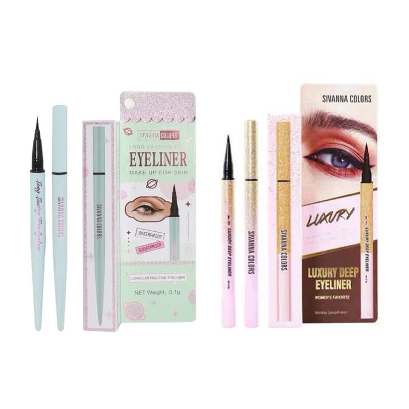 อายไลเนอร์ ES8008 และ ES8016 sivanna ติดทน กันน้ำ ไม่เลอะ