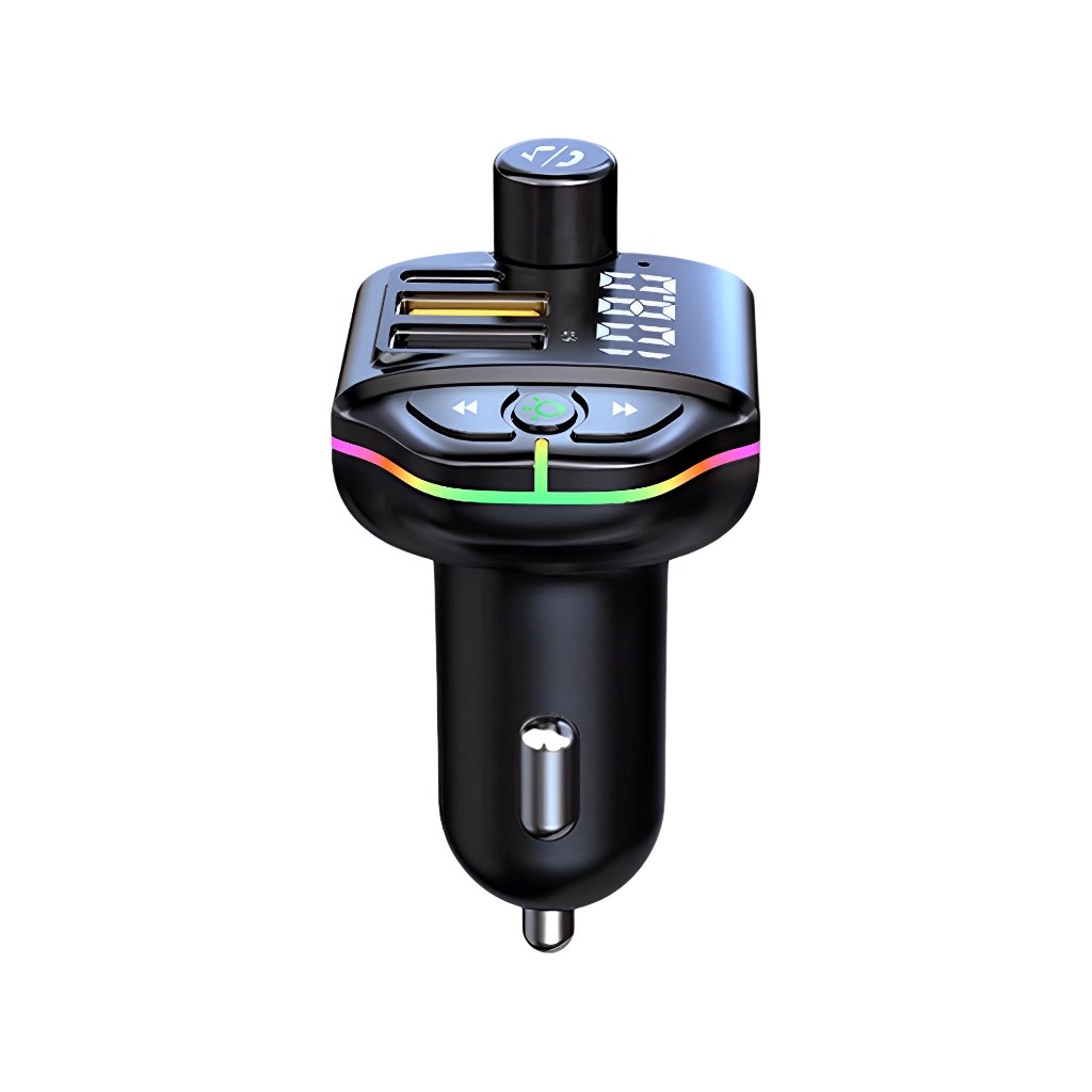 ZTB-A10 ที่ชาร์จในรถยนต์ 3 พอร์ต บลูทูธ 5.0 แฮนด์ฟรี เครื่องเล่นเพลง MP3 USB คู่ PD20W+QC3.0 พร้อมจอแสดงผล LED