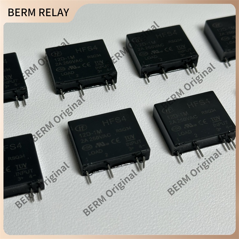 BERM HFS4 12D-1M HF relay 4 ขา 2A 250VAC RSQ34 รีเลย์ สินค้าของแท้