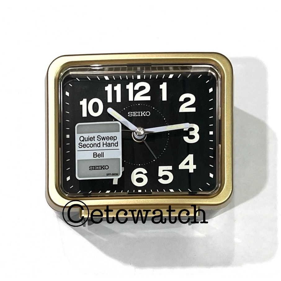 นาฬิกาปลุก Seiko รุ่น QHK062 มี 5 สี เดินเรียบไม่มีเสียง มีพรายน้ำ