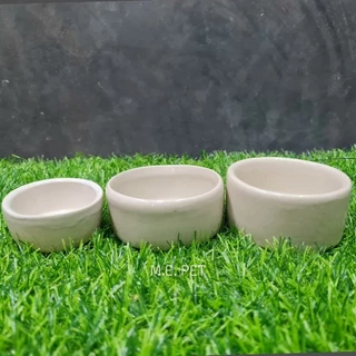 ถ้วยเซรามิค ถ้วยเซรามิคสำหรับใส่อาหารสัตว์เลี้ยง ถ้วยอาหารสัตว์ ถ้วยน้ำสัตว์ (#เซรามิคขาว)