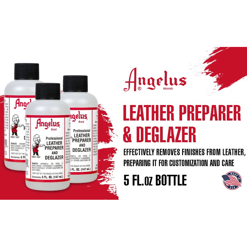 Angelus leather prepare deglazer น้ำยาเตรียมพื้นผิว made in usa 🇺🇸