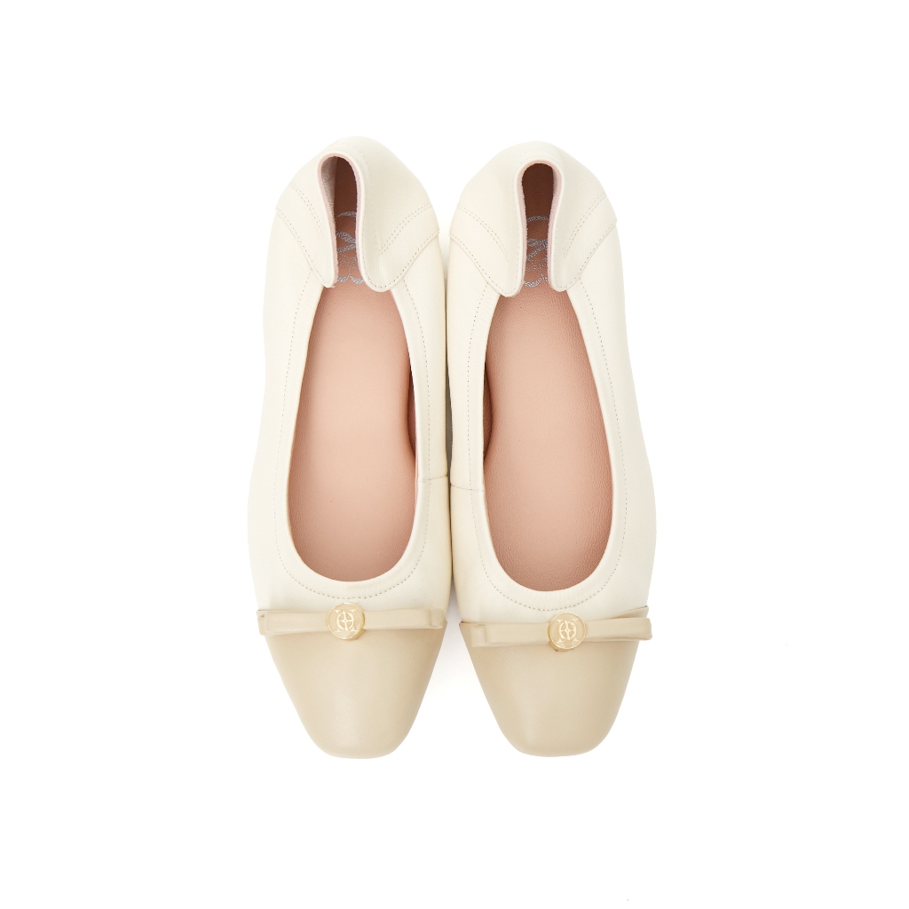 O&B รองเท้าหนังแกะ รุ่น AUDREY HER IN FLAWLESS WHITE-11244SS08403F_F4WTBE