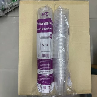 (ขายยกลัง) แก้วพลาสติก ทรงคลาสสิค เนื้อ PP ขนาด 16, 20, 22 oz ปาก 95 mm. ใช้กับฝา95ได้ทุกชนิด 1000 ใบ