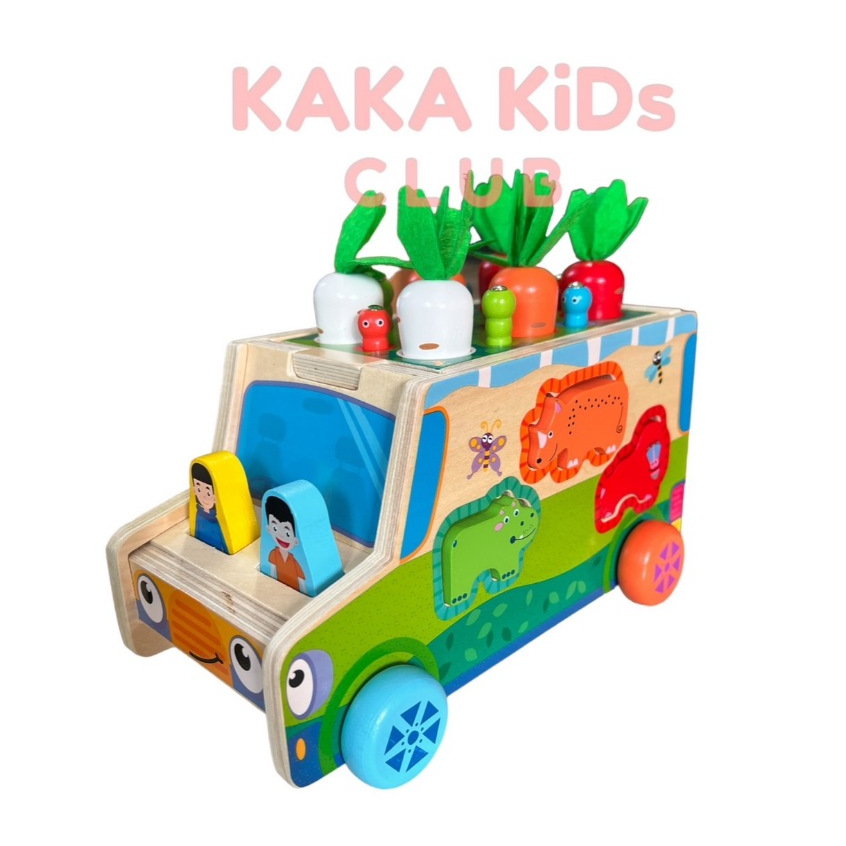รถปลูกแครอท หยอดบล๊อค เก็บหนอน ล้อลากได้ เด็กๆชอบ Multifunctional Radish Cart
