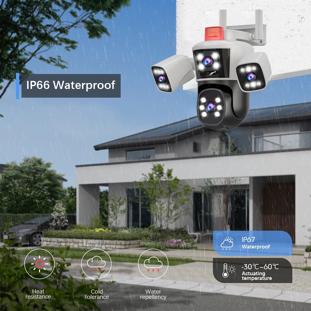 [ ร้านไทย ได้ของเร็ว ] iPC360 กล้องวงจรปิด 3 เลนส์ แยกมุมมองได้ WiFi ZA849 มีสัญญาณกันขโมย กันฝน กันแดด กันฝุ่น