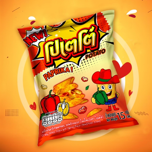 โปเตโต้ POTATO แป้งมันฝรั่งทอดกรอบ (24ซอง x15g)