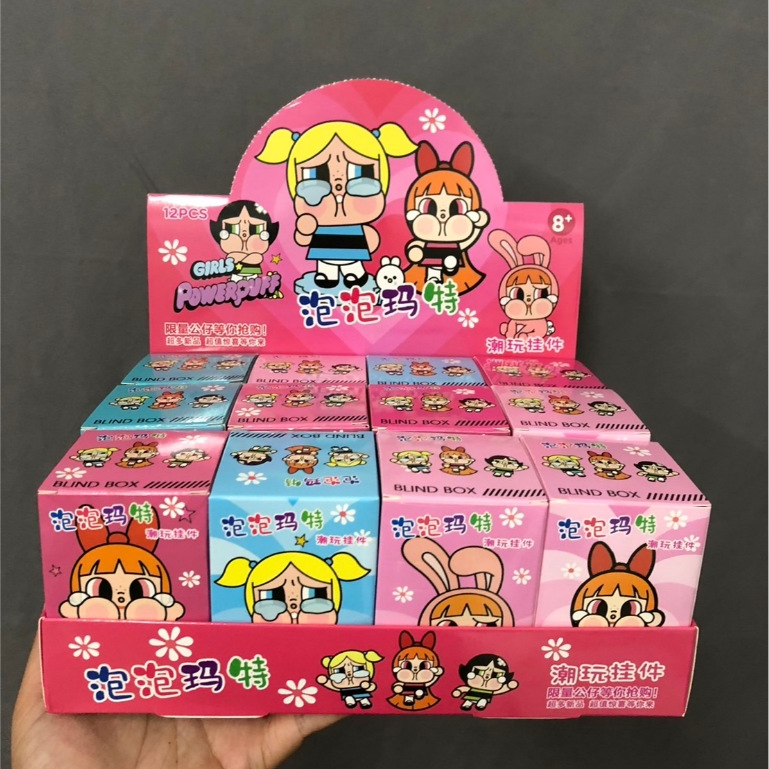 พวงกุญแจ แบบสุ่ม กล่องจุ่ม Power puff Girl คาปิบาล่า พร้อมส่งในไทย