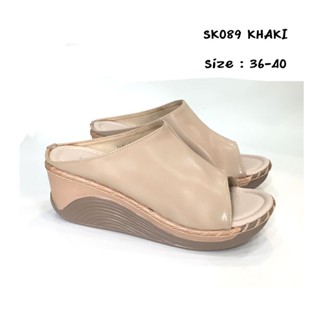 OXXO รองเท้าแตะเพื่อสุขภาพ แฟชั่น หน้าสวม ส้นเตารีด สูง2นิ้ว…