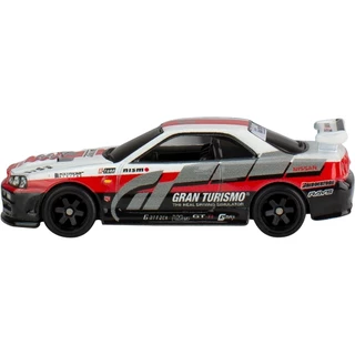รถเหล็ก HOTWHEELS PREMIUM ของแท้ Pop Culture Gran Turismo - Nissan Skyline GT-R (BNR34)(HWP2024_#HKC28)