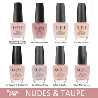 OPI แท้💯% สีนู้ดสวยๆ เรียบร้อย Barefoot in Bacelona, Dulce de leche, my very fist knock, princess rule, tickle my francy