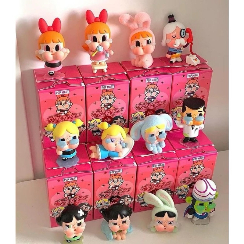 พร้อมส่งในไทย crybaby Powerpuff Girls ของแท้ popmart