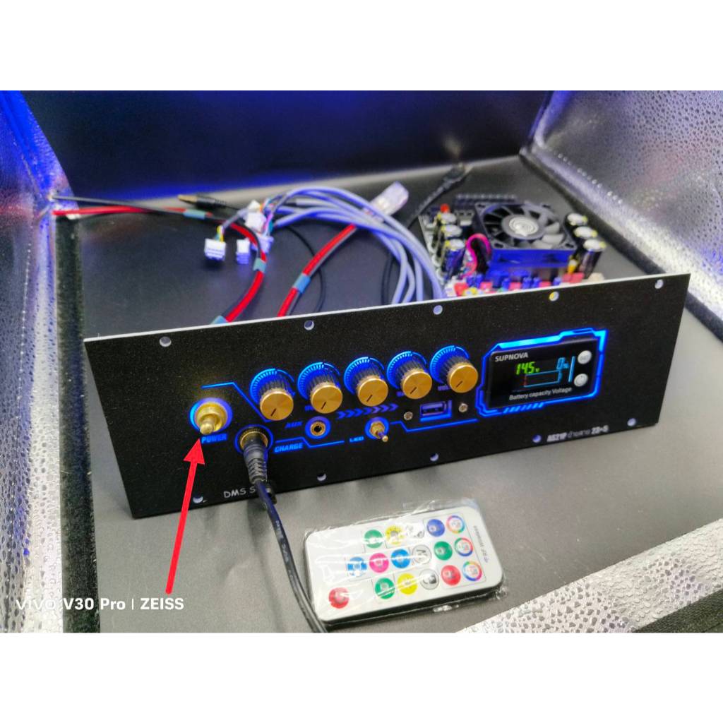 ชุดเพลท AS21P  โม ย้ายสาย วัดแบตดิจิตอลมีไฟled มีusb พร้อมแอมพร้อมใช้งาน