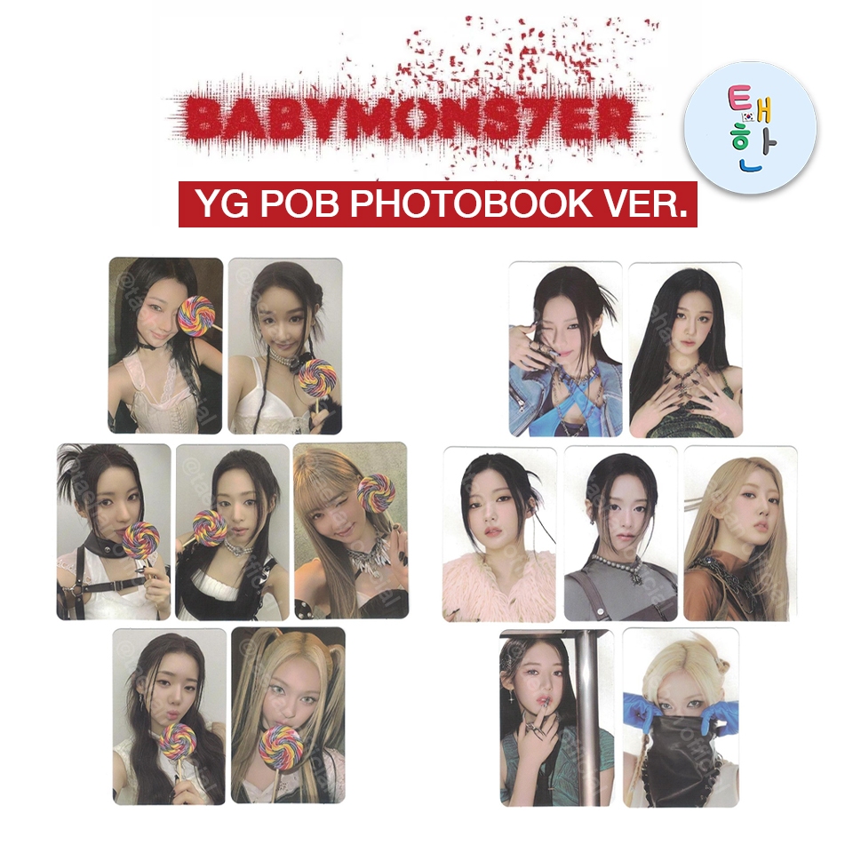 ✅พร้อมส่ง [BABYMONSTER] PHOTOCARD EVENT [BABYMONS7ER] (YG POB PHOTOBOOK VER.)