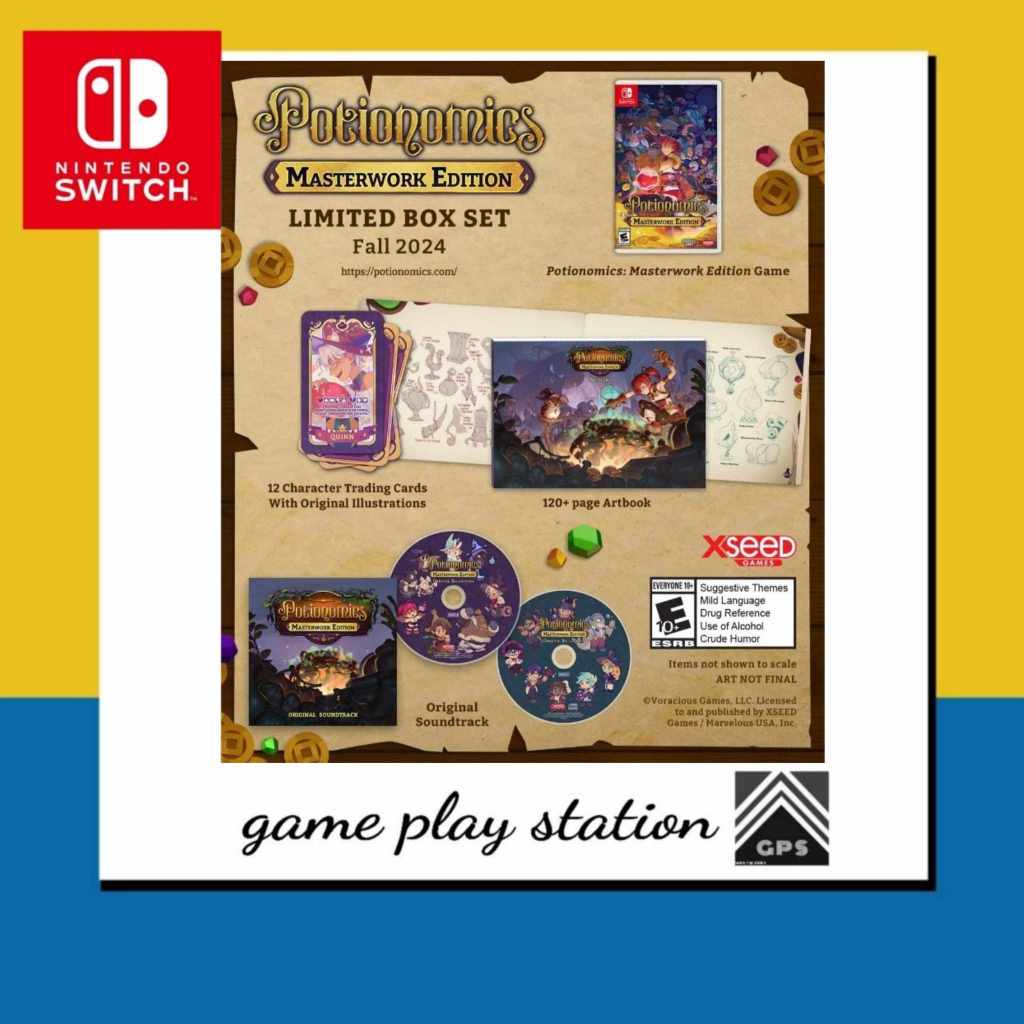 nintendo switch potionomics masterworl edition limited box set ( english )