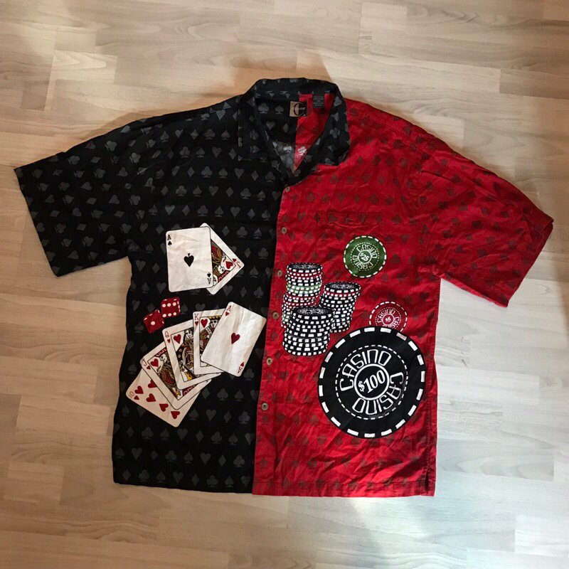 Chiliwear Card casino coin chips Hawaiia two-tone black red