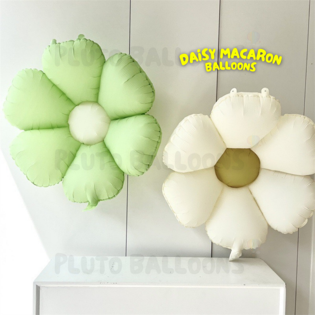 [ร้านไทย] –  ️ ลูกโป่งฟอยล์เดซี่ สีมาการอง [5 สี]  มี 2 ขนาด M และ L  ️ ราคา ถูกที่สุด ดีลบีเคเค แกลเลอรีภาพที่ 4