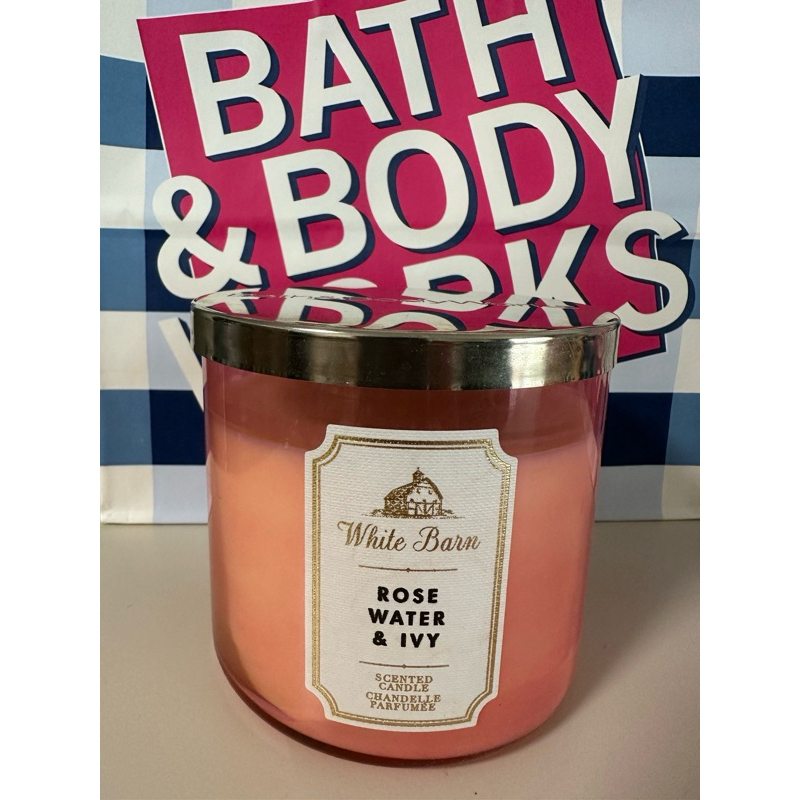 ROSE WATER & IVY 3-Wick Candle