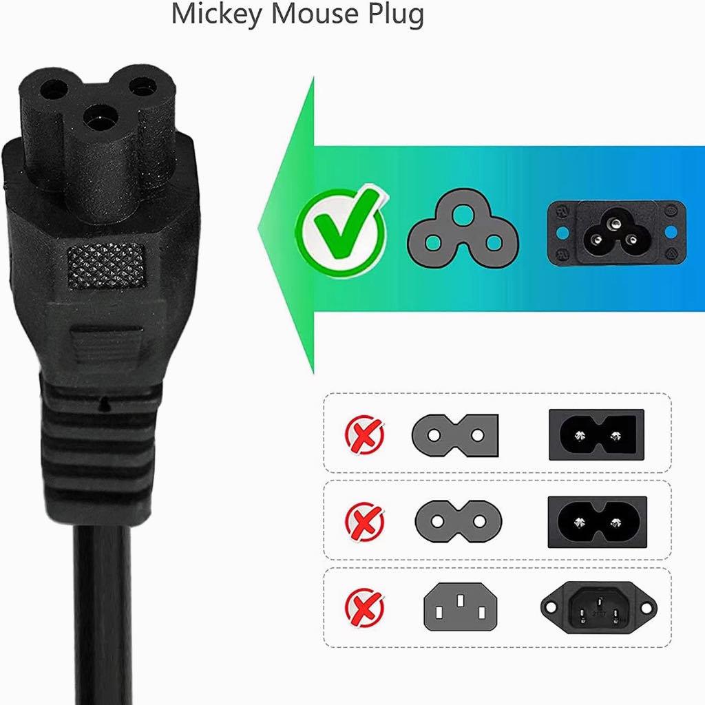 สาย Cable POWER AC For Notebook 3 รู ยาว1.8M สำหรับคอมพิวเตอร์โน๊ตบุ๊ค