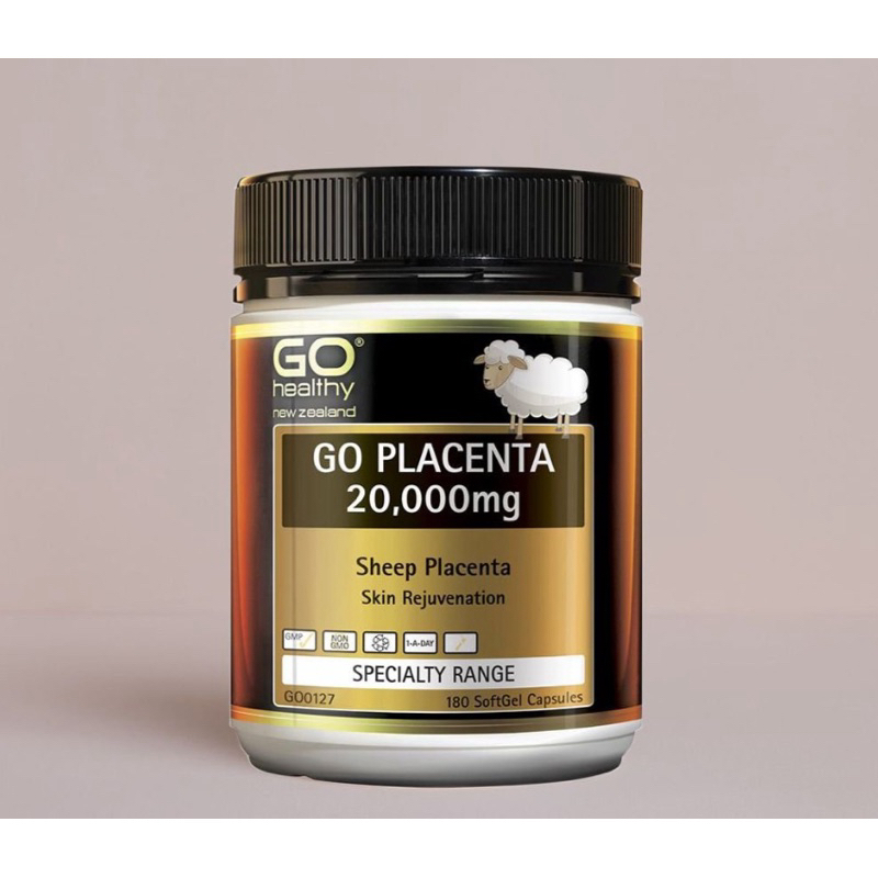 พร้อมส่ง GO Healthy Placenta 20,000 mg วิตามินรกแกะนิวซีแลนด์ สารสกัดจากรกแกะธรรมชาติและเมล็ดองุ่น