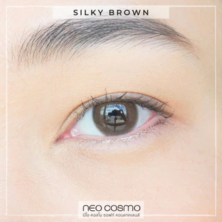 คอนแทคเลนส์ Silky Brown (Neo Cosmo) ขนาดมินิ สีน้ำตาลธรรมชาตินัวๆ เหมือนใส่ฟิลเตอร์ มีส่งด่วนใน กทม.