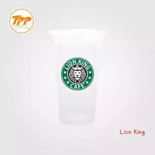 TPP (ยกลัง) แก้วพลาสติก 22oz เรียบ ไลอ้อนคิง 1,000 ใบ PP ปาก 95