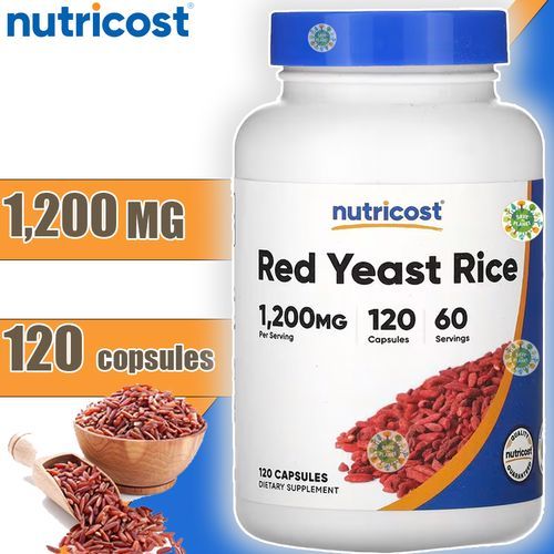 Nutricost Red Yeast Rice ข้าวยีสต์แดงสกัด 120 แคปซูล