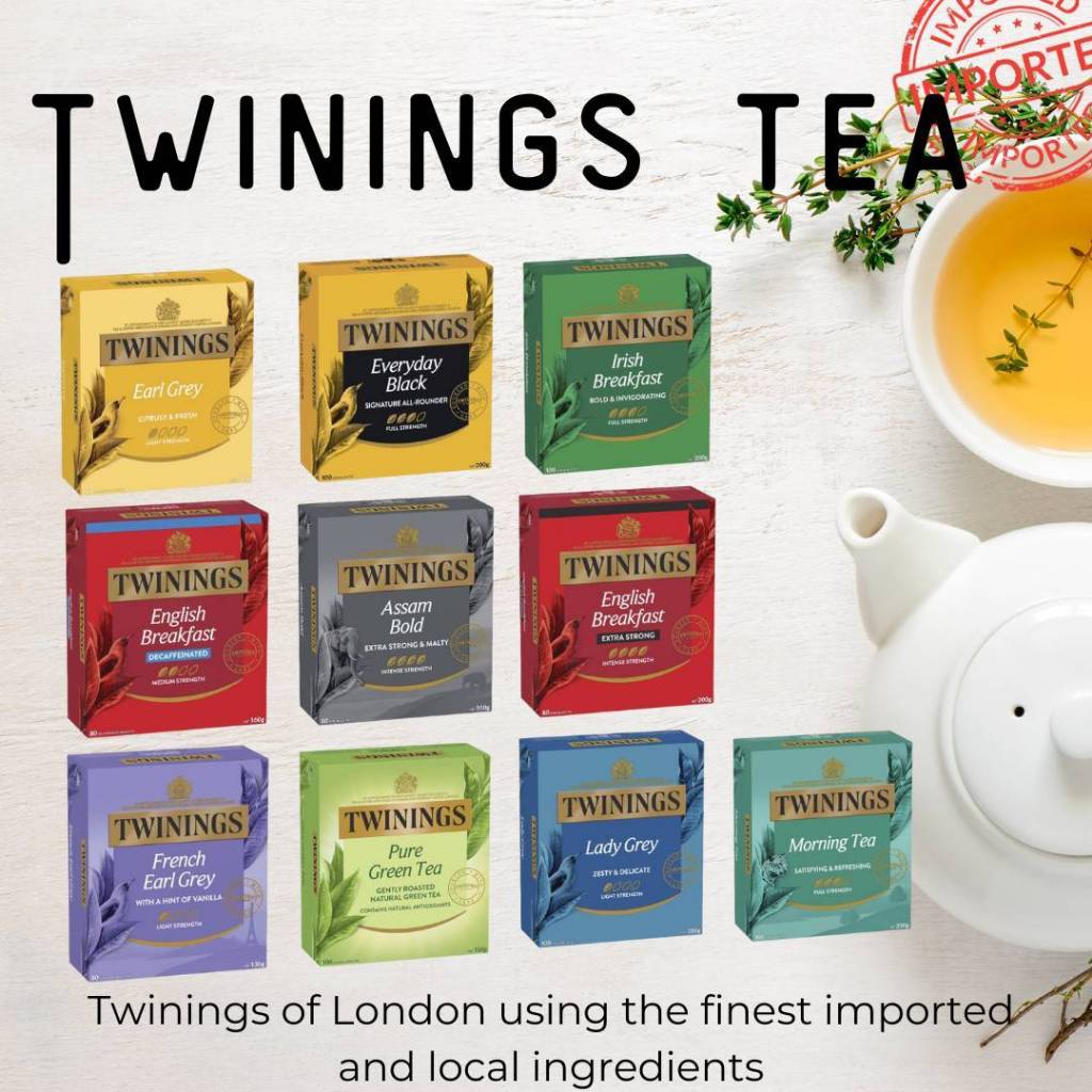 🔥Twinings Tea Imported!!! หอมมากกก มี 80/100 ถุงชา✨️(ไม่ใช่ซองน้า)✨️ชาทไวนิ่งส์ สัญชาติอังกฤษแท้