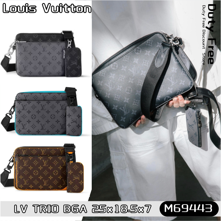 💼LV Louis Vuitton Trio Messenger Bag/Men's Messenger Bag หลุยส์วิตตอง✨กระเป๋าสะพายผู้ชาย  M69443